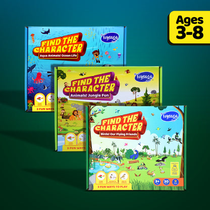 Find the Character | Complete Edition | Set of 3 Puzzles