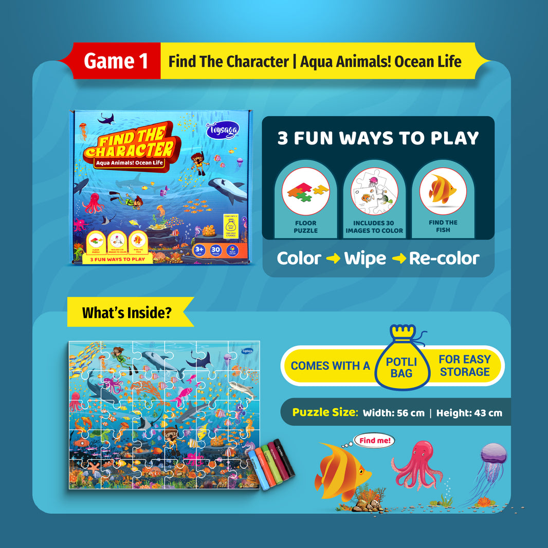 Find the Character | Complete Edition | Set of 3 Puzzles
