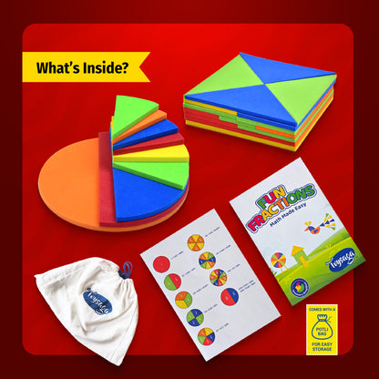 Fun Fraction | 2 Fraction Sets, Circle and Square