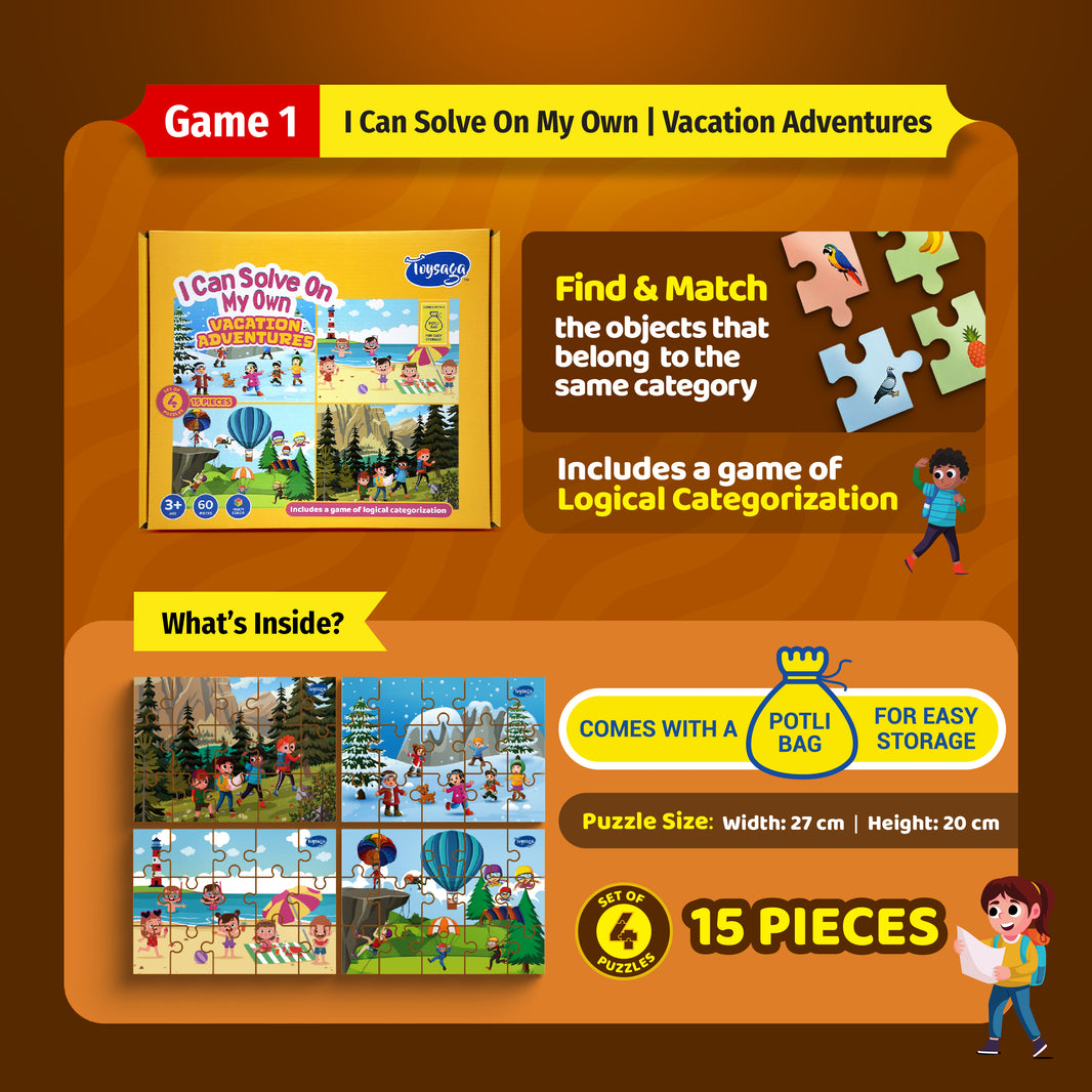 I can solve on my own | Complete Edition | Set of 3 Puzzles