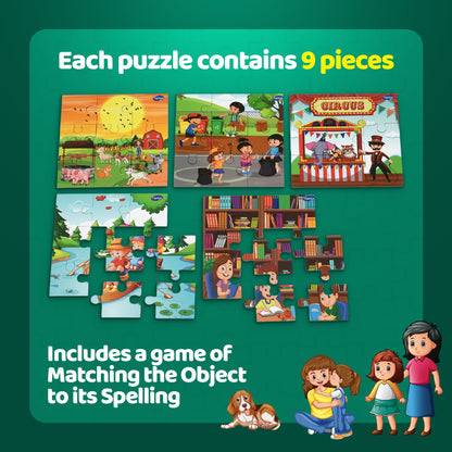 I have Grown Up | Set of 10 Jigsaw Puzzles (9 Pieces)