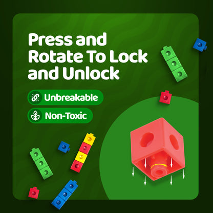 Link 'N' Lock Fun Blocks| 100 Building Blocks