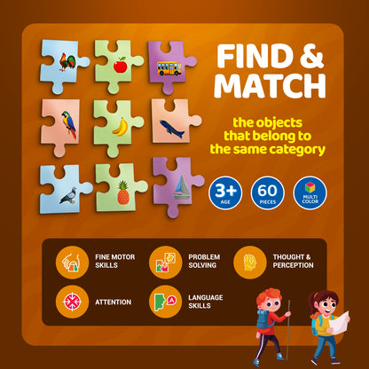 I Can Solve On My Own | Vacation Adventures | Set of 4 Jigsaw Puzzles