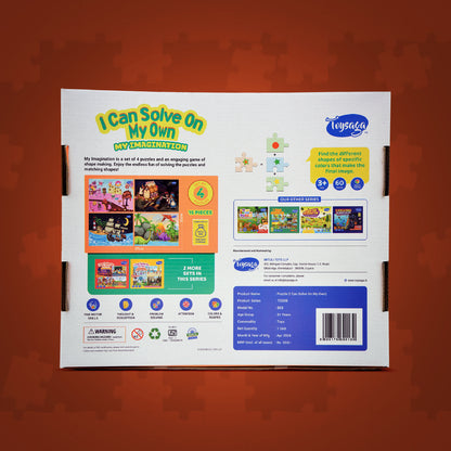 I Can Solve On My Own | My Imagination | Set of 4 Jigsaw Puzzles
