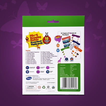 Pre-K Stepping Stones | Preschool Flashcards | 60 Double Sided Cards