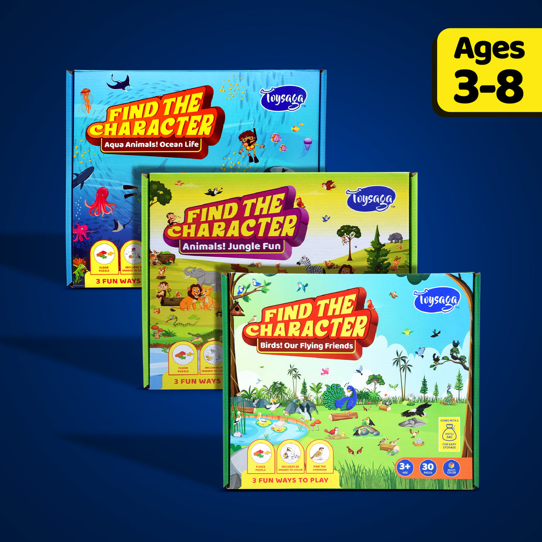 Find the Character | Complete Edition | Set of 3 Puzzles