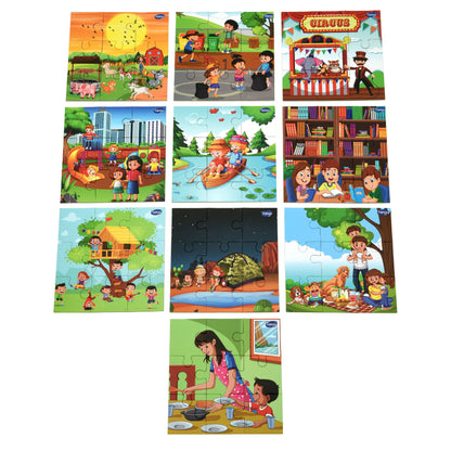 I have Grown Up | Set of 10 Jigsaw Puzzles (9 Pieces)