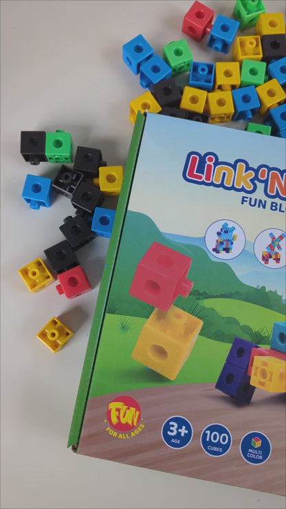 Link 'N' Lock Fun Blocks| 100 Building Blocks