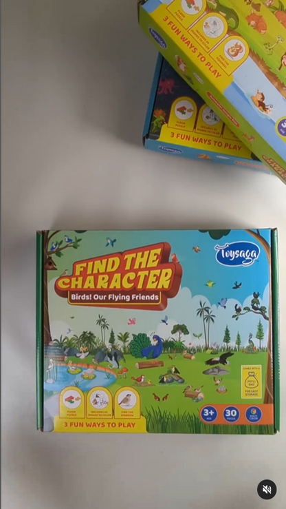 Find The Character| Aqua Animals! Ocean Life| 30 Pieces Floor Puzzle
